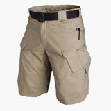 Cargoshorts mit elastischem Bund - für Herren im Utility Stil – Braun