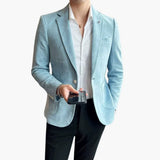 Taillierter Blazer - Modern Fit Herren Sakko für Events – Himmelblau