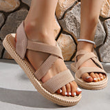 Dove | Leicht Espadrille-Stil Sandalen – Beige