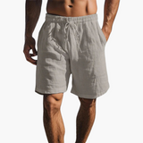 Badeshorts mit Kordelzug für Herren - bequem & leicht – Grau