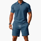 Nathan | Sommer-Polo-Set – Blau