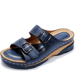 Risel - gepolsterte orthopädische Sandalen – Marineblau