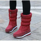 Wasserdicht - orthopädische winterstiefel für damen – Rot