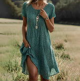 Racheal - Sommerkleid im Ethno-Stil für Kleid – Grün