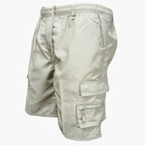 Herren Cargo Shorts mit Taschen und Kordelzug für Sommer – Beige