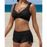 Korrigierende und Bequeme Bikini – Schwarz