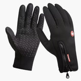 Winddichte Thermo handschuhe für Unisex – Schwarz