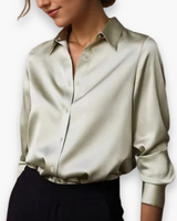 Damen Lässige Elegante Bluse | Vielseitig – Grün