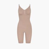 Damen Body | einteilig mit geschlossener Ober- und Unterseite – Beige