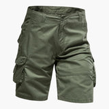 Herren Sommer Cargo Shorts mit Taschen und knielangem Schnitt – Armygrün