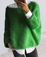 Stilvoller und eleganter Winterpullover – Grün