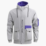 Kapuze Freizeitjacke für Herren – Grau