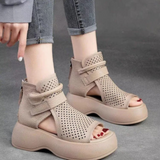 Federica – Orthopädische Ledersandalen Mit Unübertroffenem Komfort Und Elegantem Design – Beige