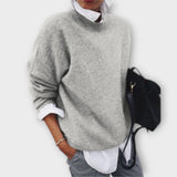 Nina | Weicher Pullover für kühle Tage – Grau