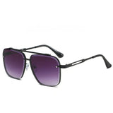RayForge – Retro Sonnenbrille Mit Farbverlauf Und UV400-Schutz – Schwarz Lila