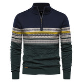 JUDE | Hochwertiger Pullover mit Retro-Kassetten – Marineblau