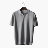 Klassisches Poloshirt für Herren - Kurzarm Basic Look – Grau