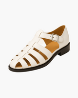 Swen - Leder Rutschfeste Schuhe – Weiß