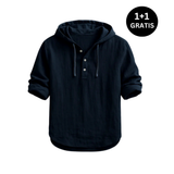 ANGELI | Luxus-Kapuzenshirt – Schwarz