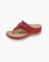 Damen Glitzer Stilvolle Sandalen | Flip-Flop – Rot