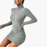 Elegantes sexy Kleid für Frauen – figurbetont und stylish – Grau