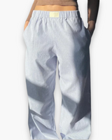 Damen Faule Hose | Niedrige Leibhöhe – Hell Blau