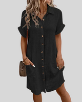 Brigitte | Polokleid – Schwarz