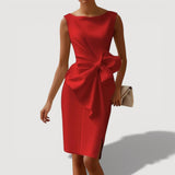Kenya™ – Geformte Midi-kleid – Rot
