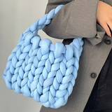 KnotenTasche™ Handgemachtes Style Statement – Blau