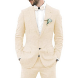 Herren Hochzeitsgast Anzug | Jacke und Hose – Beige