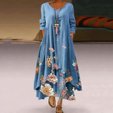 Anouk – Luftiges Baumwollkleid – Blau 1