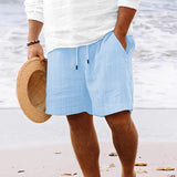 Edward - Lässige, leichte Shorts für Herren – Blau
