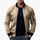 Klassische Bomberjacke für Männer - Reißverschluss und Stil – Khaki