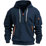 Maximum - herren-hoodie mit ultimativem komfort und stil – Dunkelblau