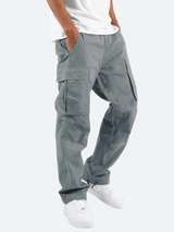 Herren Hose | gerade geschnittener Beinverlauf mit klarer Form – Grau