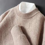 Pavel – luxuriöser, weicher herrenpullover – Khaki