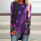 Leila - Bunte Vintage-Tunika – Lila