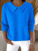 Frieda | Klassischer Pullover – Blau