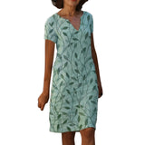 Kendal - Midi-Kleid mit V-Ausschnitt für Damen – Grün