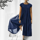 Melva - Eleganter und lockerer Jumpsuit für Frauen – Blau