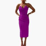 Elegantes trägerloses Kleid für Frauen - figurbetont und stilvoll – Lila