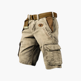 Langarm-Cargohemd mit Taschen für Herren – Khaki