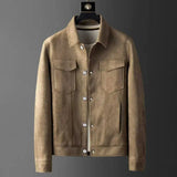 Kilyan – Teigdrehmuster jacke für Komfort und Stil – Khaki