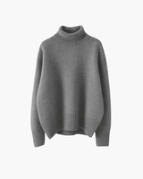 Daryana – Weicher Rollkragen Pullover – Grau