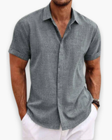 Herren Versteckt Knopf Polo | Klassisch – Grau