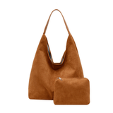 Veganer Leder Strandtasche – Große Sommertasche mit Seilgriffen – Braun (Bald ausverkauft)