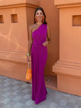 Lia  | Asymmetrisches Langkleid – Viola