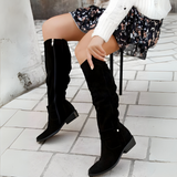 Damen Stiefel | Klassische hohe Stiefel für Alltag und Freizeit – Schwarz