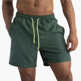 Schnelltrocknende Shorts - Herren Stretch-Shorts für Sommer – Dunkelgrün