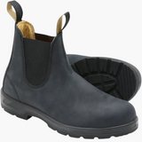 Herren Chelsea Stiefel mit Schaft und Einsätzen zum Hineinschlüpfen – Grau